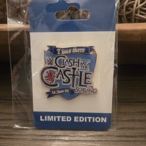 WWE Clash at the Castle Limited Edition Pin - Blue and Gold